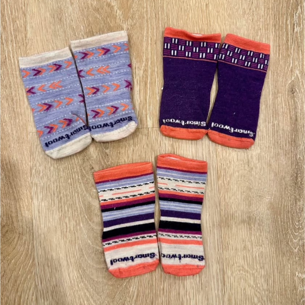 3 Pairs of Baby Smartwool Socks